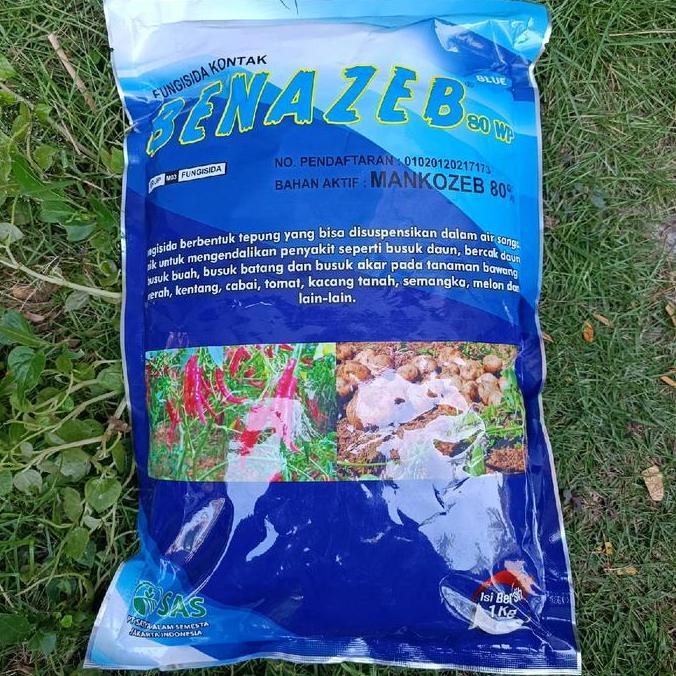 Grdn- Fungisida Benazeb Mankozeb Biru Atasi Patek Dan Busuk Batang Tanaman