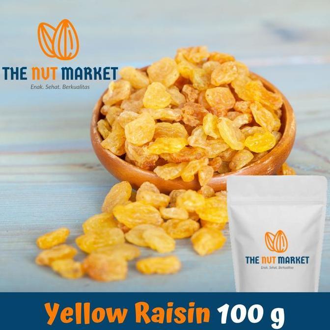 Fruxi- Yellow Raisin, Kismis Kuning, Golden Raisin, 100 Gram