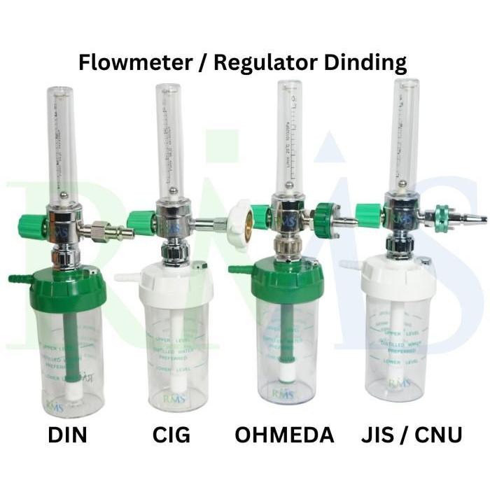 Flowmeter Oxygen Wall Male Connector C&U / Regulator Oksigen Dinding Original Dan Terpercaya