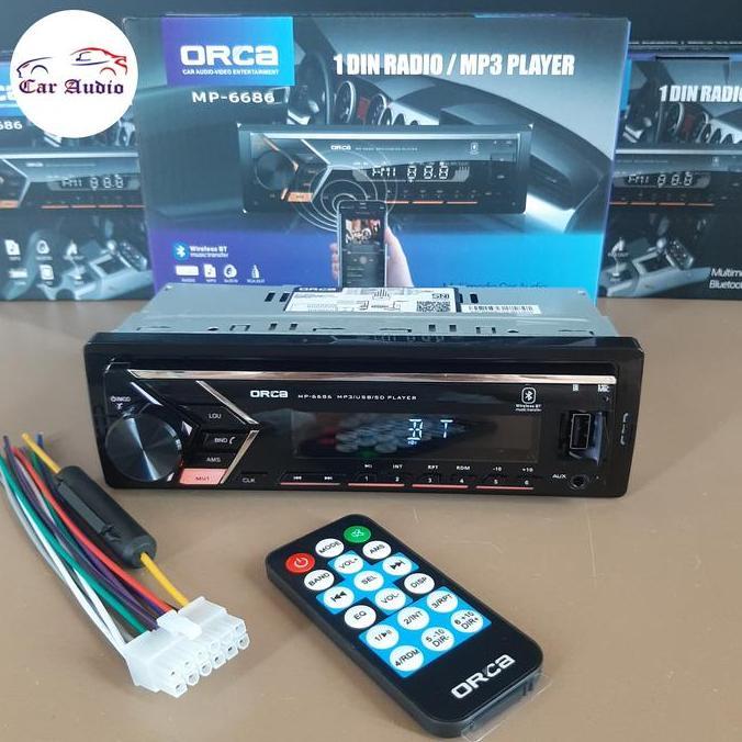 Single din ORCA Mp3 Multifungsi Bluetooth USB Mp3 FM RADIO Bluetooth TERBAIK