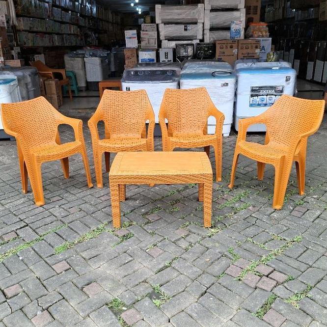 Kargo Kursi Tamu Olymplast 5 4 Kursi 5 Dan 1 Meja Ostr Kursi Plastik Kursi Anyam