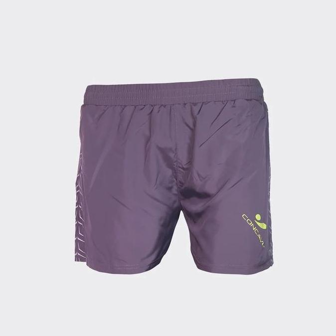 Celana Training - Cave Performance Short Running - Grey / Yellow Promo