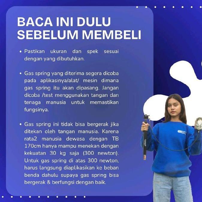 Murah Gas Spring Hidrolik 250 600 500 Newton