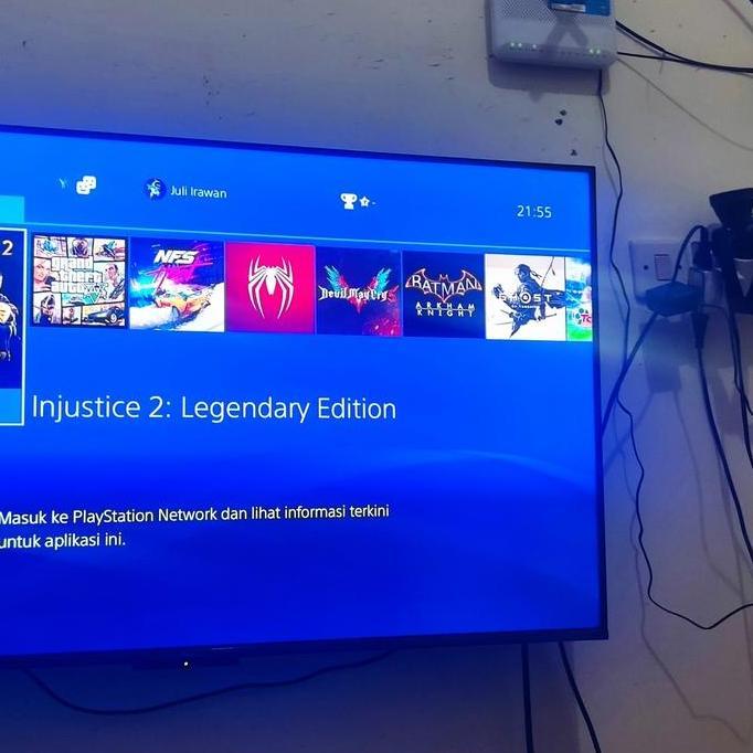 Terlaris Ps 4 Slim 1 Tb Original Warna Putih Firmware 12.02 , Isi Game : Gta 5 , Dmc 5 , Injustice 2