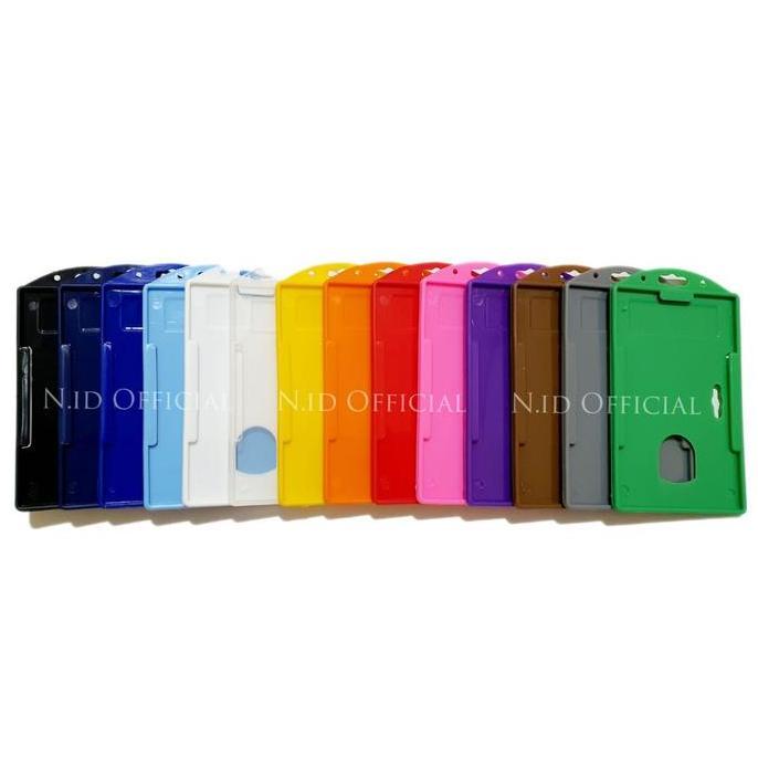 Orga- Id Card Casing / Case / Holder / Frame / Name Tag Plastik Satu Sisi Kartu E-Toll E-Money Atm  