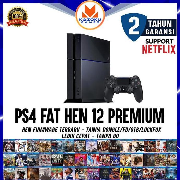 Terlaris Ps4 Fat/Slim/Pro Hen 12.00 | Free Stick + Full Game | Hdd 500Gb/1Tb | Offline Only Garansi 