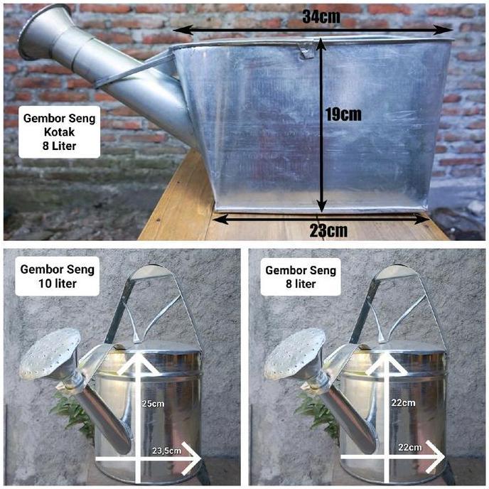 Grdn- Gembor Siram Tanaman Bahan Seng Tebal Awet