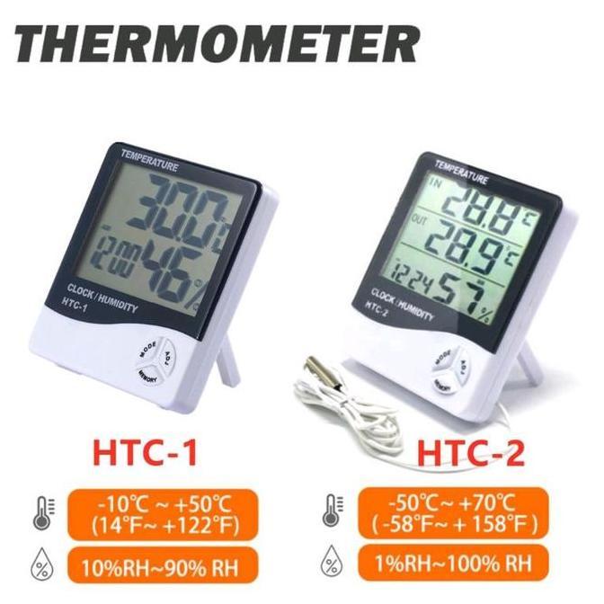 Yxyg- Htc-2 Thermometer Hygrometer Terl4Ris / Alat Pengukur Suhu Ruangan Ori