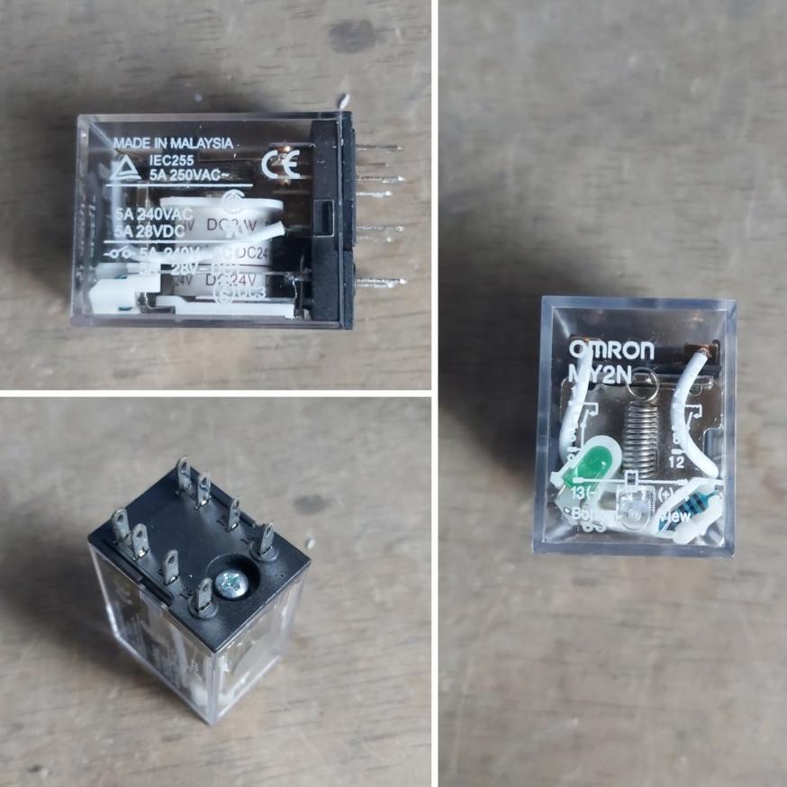 lstrk- RELAY MY2 MY2N 8 PIN AC 220V/DC 12V/ DC 24V
