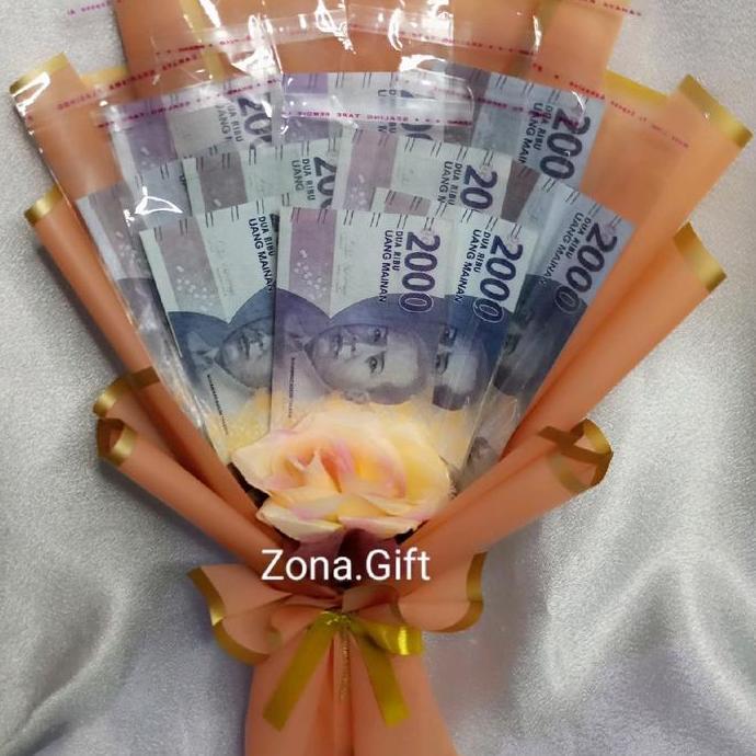 Flwr- Buket Kosongan Wadah Uang 10 Lembar