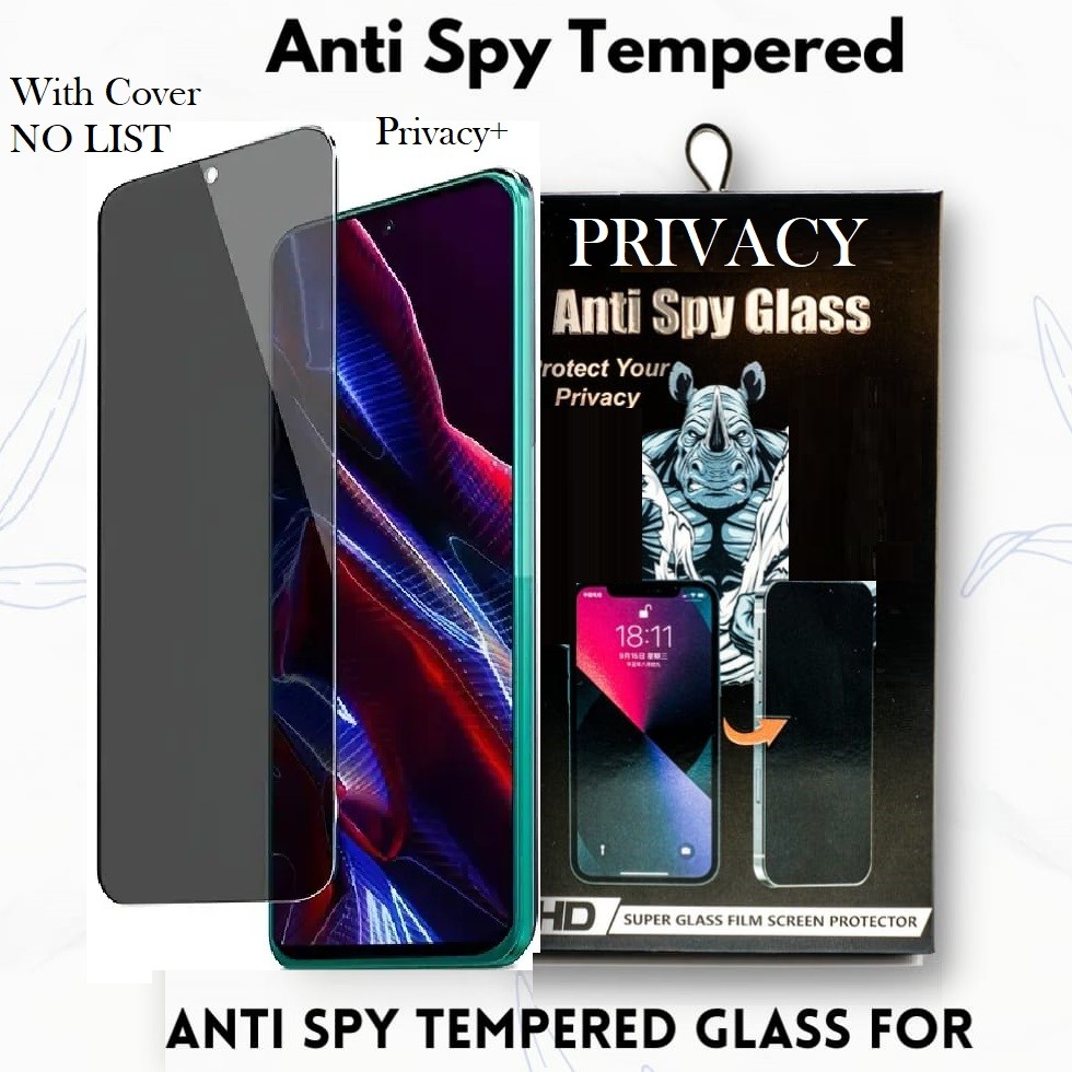HIGHFIT - Tempered Glass - NO LIST - Anti Spy Xiaomi POCO M7 M6 Pro M5 M5s M4 M3 X7 F7 Ultra/Pro F6 