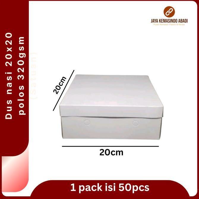 Good- Dus Nasi Kotak 20x20 | Dus Nasi Catering ukuran 20 | Box Nasi