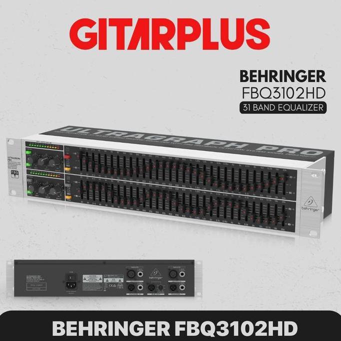 BEHRINGER ULTRAGRAPH PRO FBQ3102HD 31 Band Graphic Equalizer with FBQ
