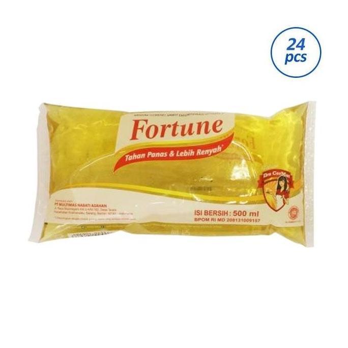 Minyak Goreng Fortune Pillow Pack [500 mL/ 24 pcs/ Karton]