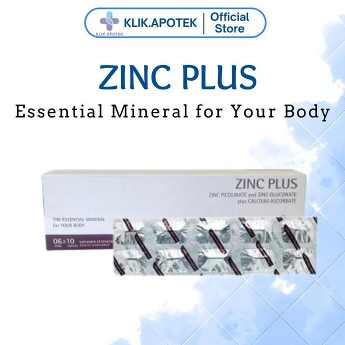 Vitmax- Zinc Plus 60Tablet | Zinc Picolinate-Zinc Gluconate-Calcium Ascorbate | Suplemen Kesehatan