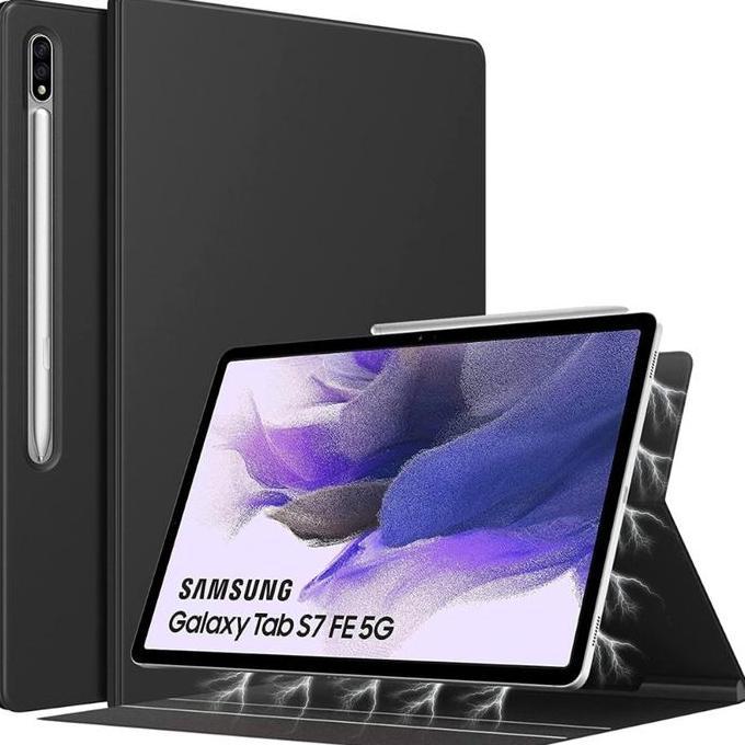 Tab S7 FE Book Cover Case Samsung Tab S7 FE dan Tab S7+ Magnetic