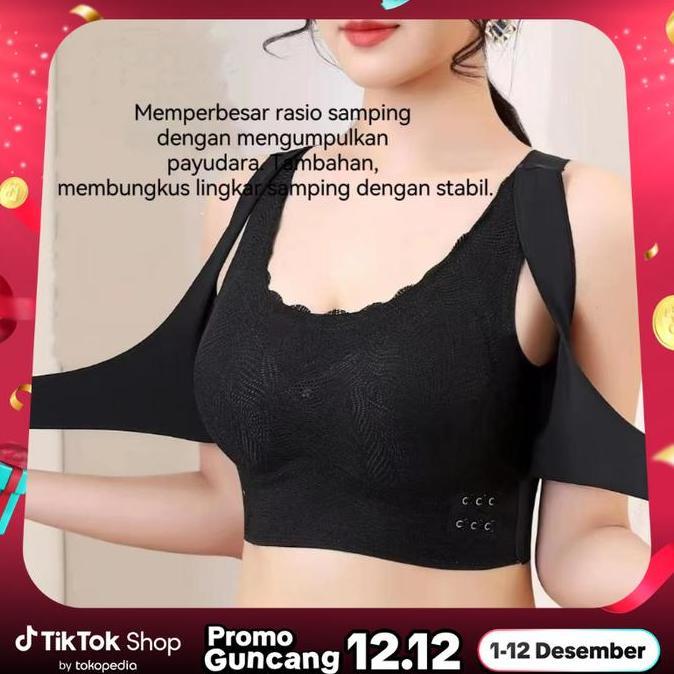 Grily- [Vimisu]Bra Sport Terbaru Tanpa Kawat/Menegak Bahu Dengan Sempurna Bh