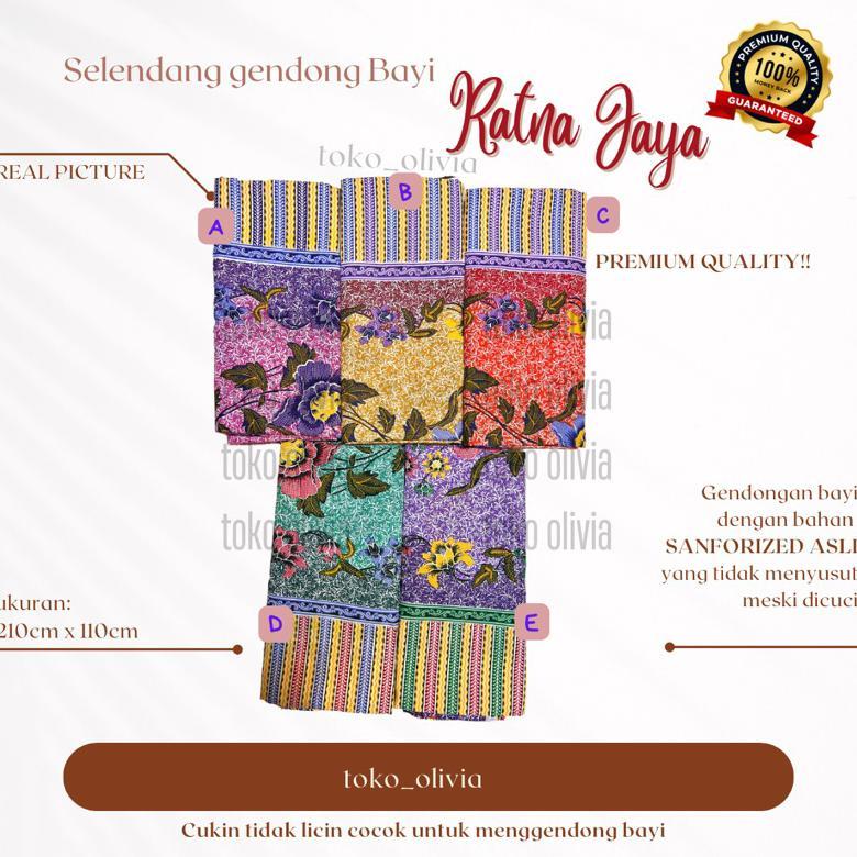 Kain Selendang Gendong Bayi Jarik Batik Panjang Halus Ratna Jaya