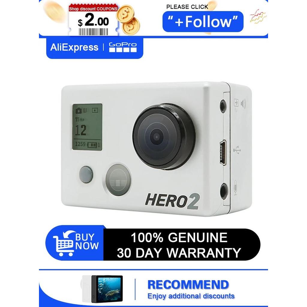 (Used) GoPro HD HERO2 Second generation entry level ultra wide angle Sports Camera Go Pro HD vlog sm