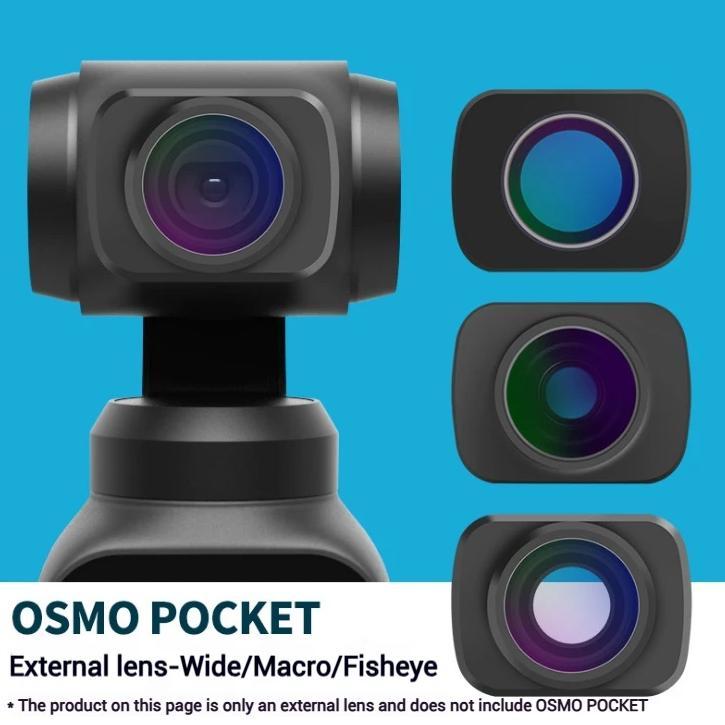Fisheye lens Macro lens Wide Angle Lens For DJI OSMO Pocket 2 1 Magnetic Structure HD Gimbal Accesso
