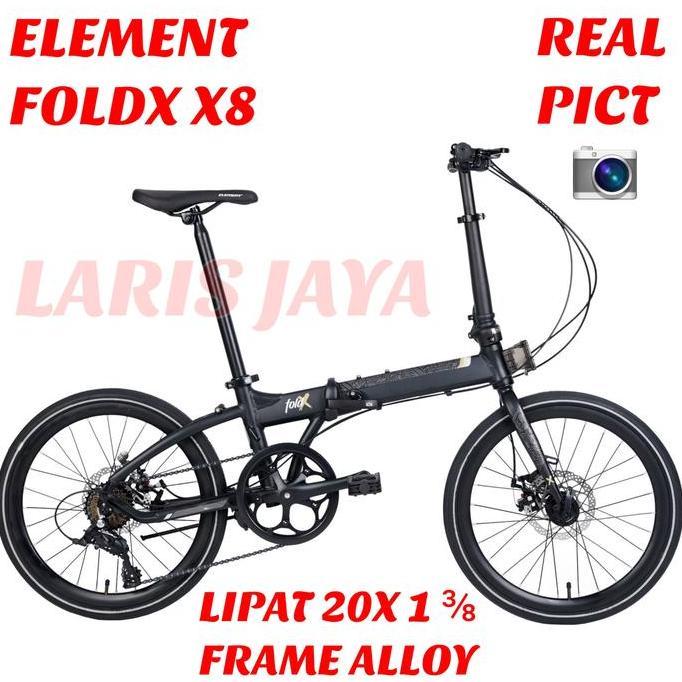 Terlaris Sepeda Lipat Element Foldx X9 Frame Alloy , Lipat 20 Inch (20X1) Atau Sepeda Lipat 22 Inch 