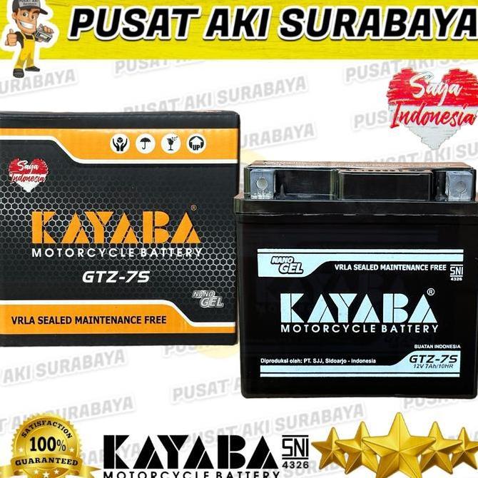 ACCU MURAH ORIGINAL KAYABA GTZ7S MOTOR SUZUKI SATRIA VARIO LED 125