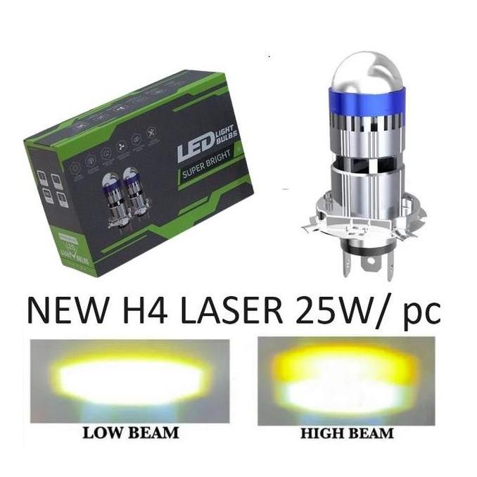 H4 LASER DRAGON lampu mini laser pnp 50W projie mini biled led mobil motor