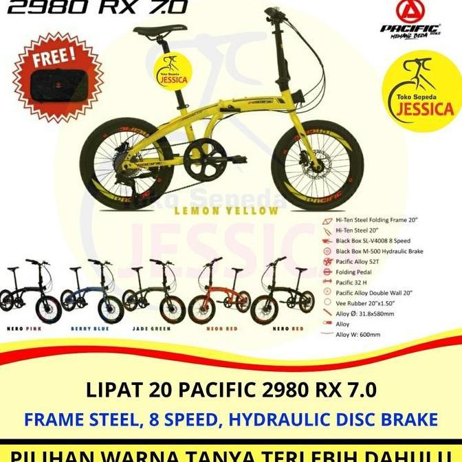 Terlaris Sepeda Lipat 20 Pacific 2980 Rx 7.0