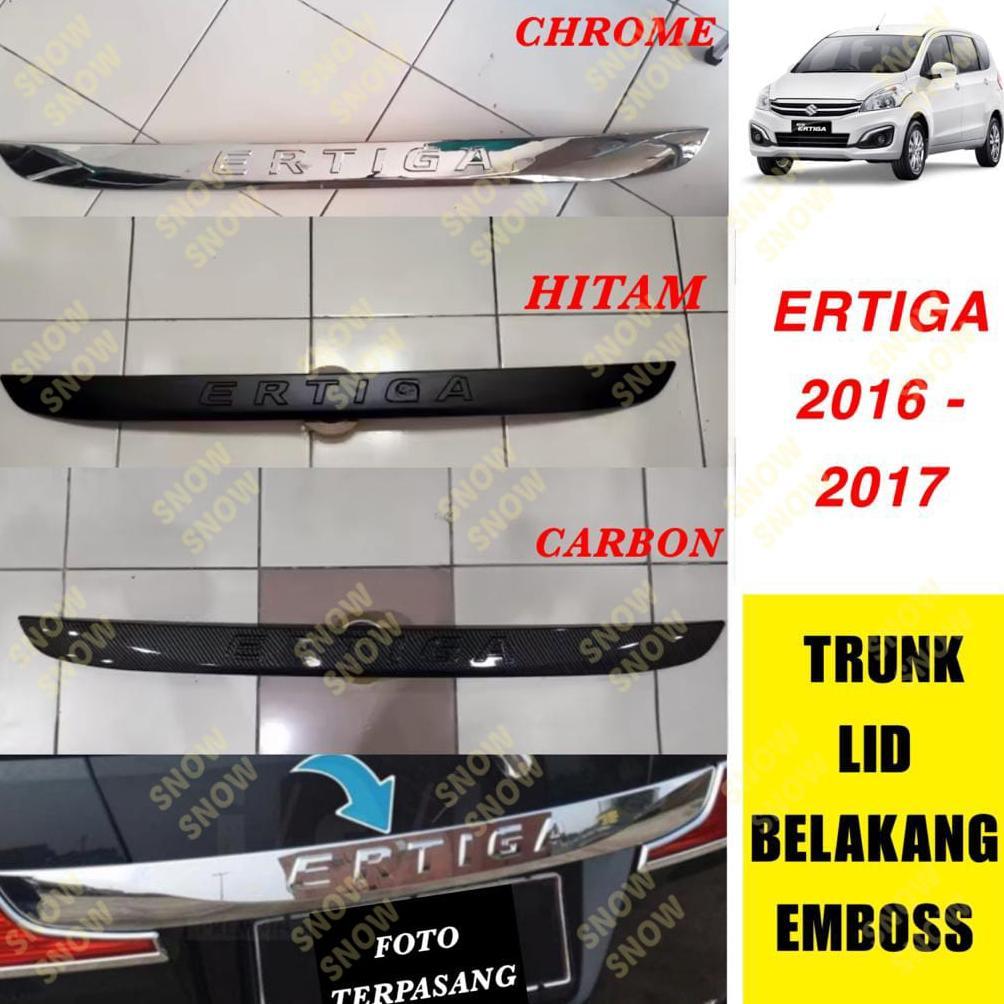Trunk Lid New Ertiga 2016 2017 List Bagasi Belakang Emboss Cover Chrome