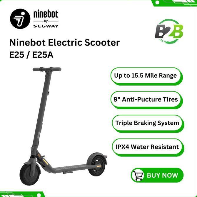 Terlaris Ninebot E25 / E25A Electric Kickscooter By Segway Skuter Elektrik