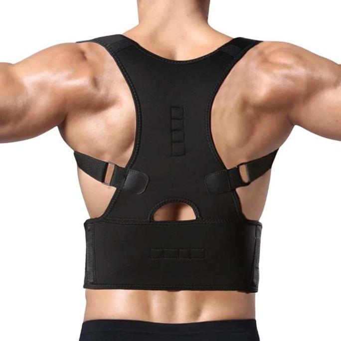 ASLI Korset Tali Body Harness Magnetic Penegak Postur Tulang Punggung Badan Bungkuk Wanita Pria Dewa