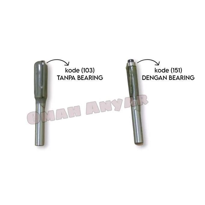 Mata Router Straight Trimmer Bits Profil 8mm Pemotong HPL Benz