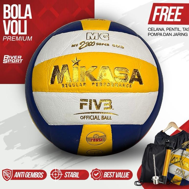 PREMIUM BOLA VOLI BOLA VOLLY VOLY VOLI MURAH EMPUK GRATIS POMPA PENTIL TAS SIAP PAKAI