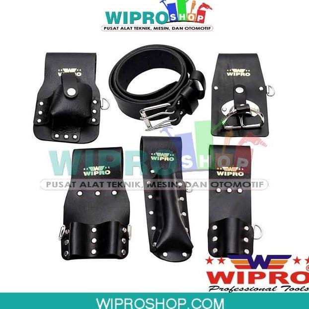 WIPRO Tool Bag / Tas Perkakas / Tas Pinggang Kulit Model Sabuk TKT-05