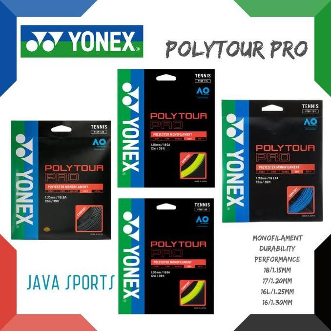 Senar Raket Tenis Yonex Polytour PRO | Monofilament | Durability |
