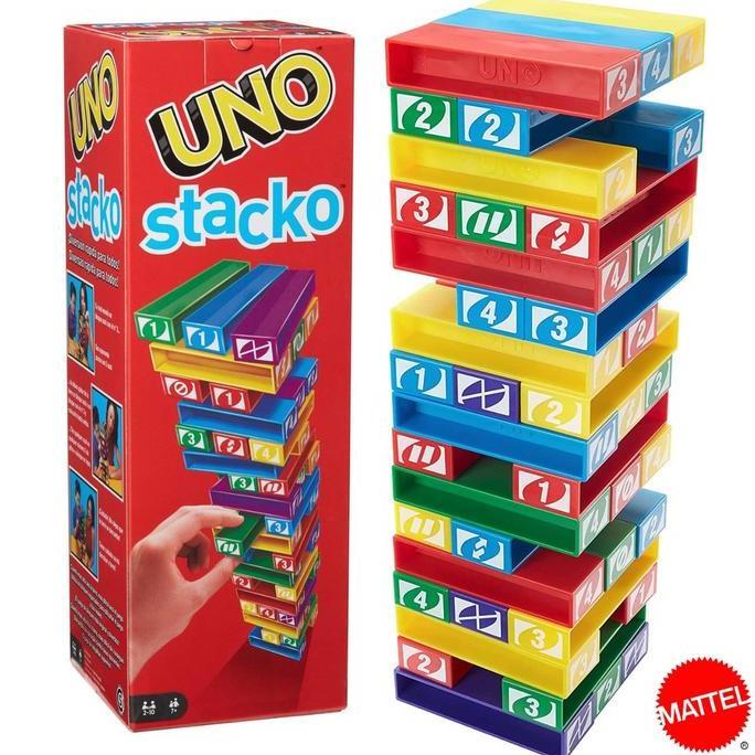 UNO STACKO BLOCKS ORIGINAL MATTEL GAMES KODE 1336