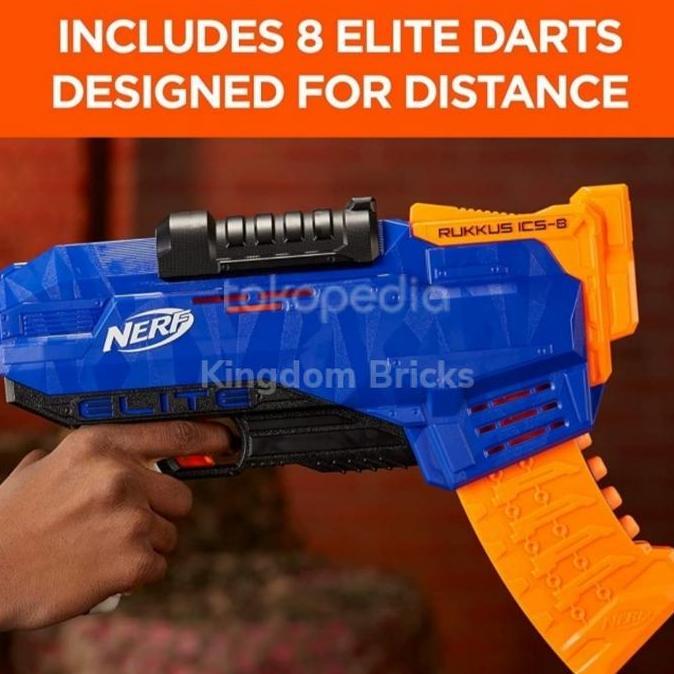 NERF ELITE RUKKUS ICS 8 BLASTER ORIGINAL HASBRO KODE 1040