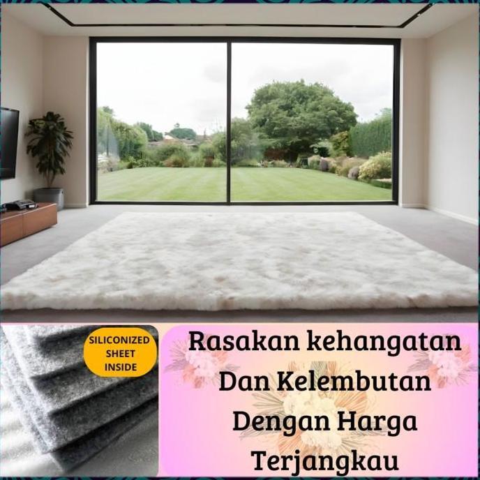 Karpet bulu rasfur ukuran 200X160X5CM
