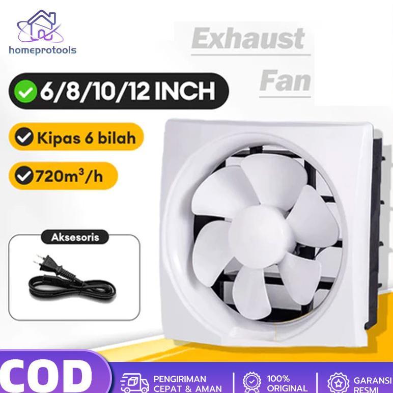 HOT DEALS Exhaust Fan Dinding Kipas Angin Hexos 6inch Dan 8inch Pembuangan Hexos Wall Type Exhaust F