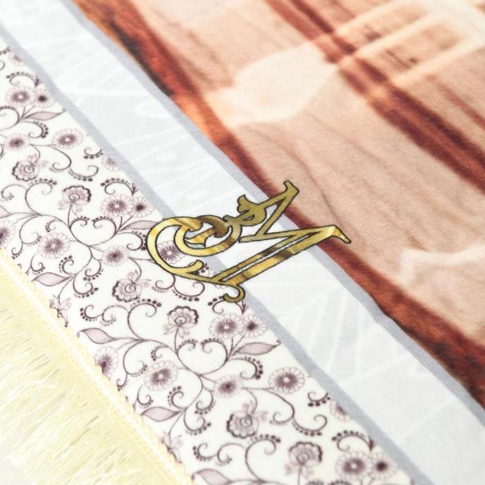 Syukron- (3D) Sajadah Tebal Empuk  Lembut Motif Muslim Turki Paisley Sajadah Pink