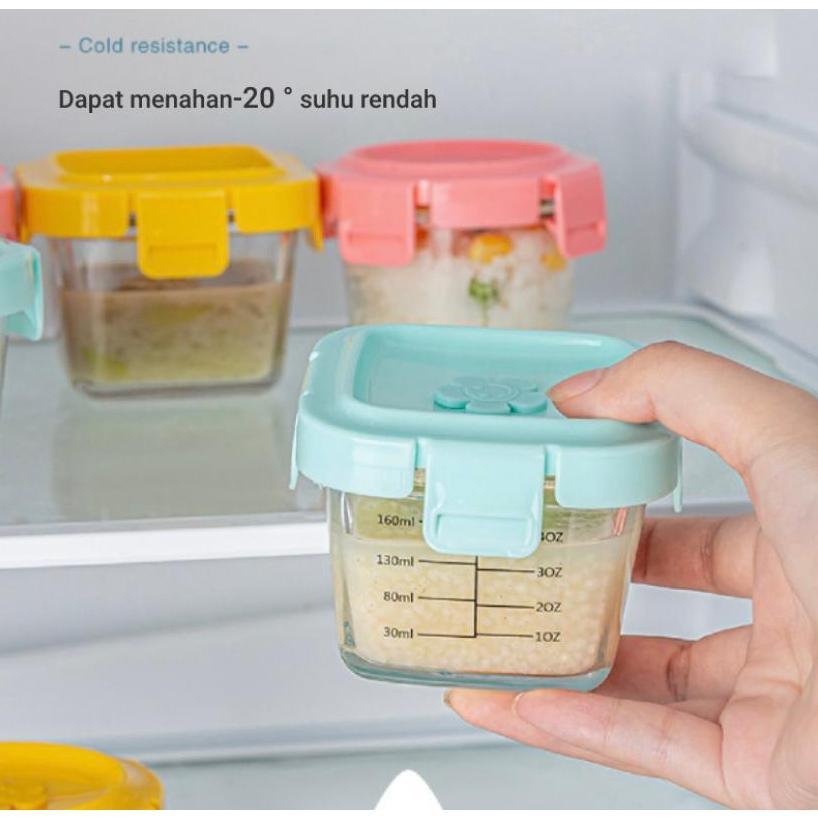 Discount Penyimpanan Wadah Mpasi Kaca / Wadah Mpasi Bayi Kaca / Baby Food Container Kaca / Wadah Mpa