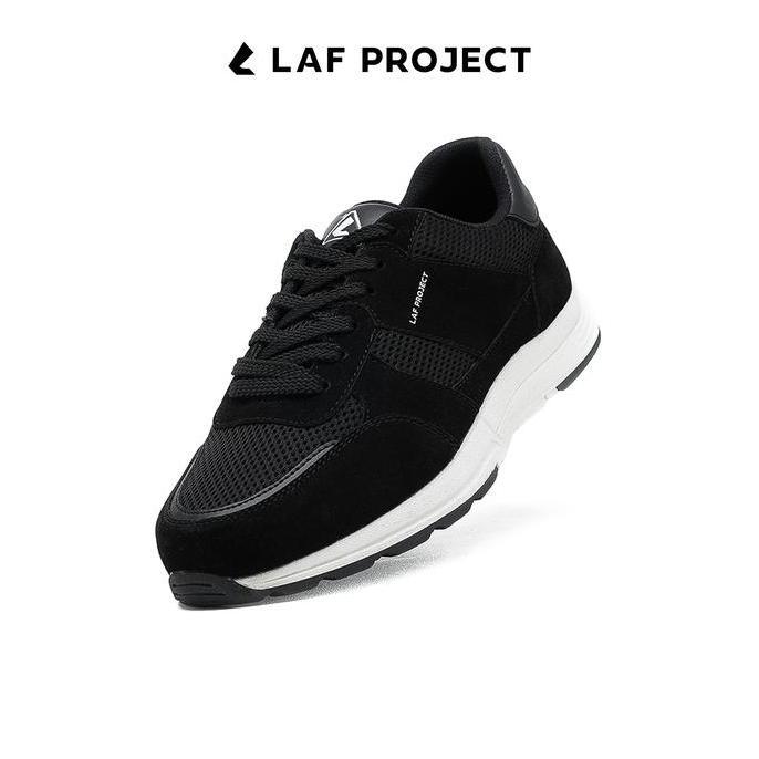 TERLARIS - Sepatu Sneakers Pria Hitam Putih Casual Keren Premium Togo LAF Project