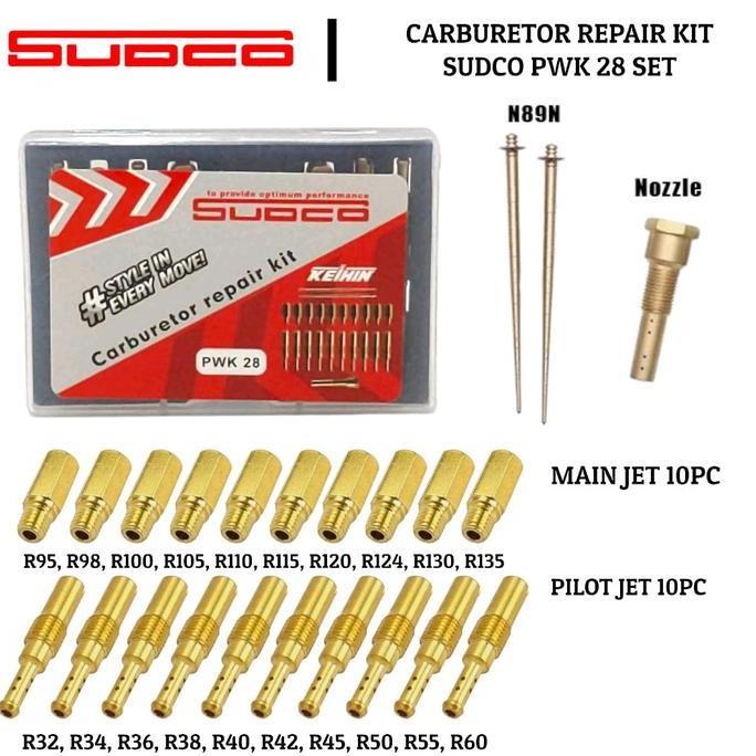 Pilotjet Mainjet Sudco Pj Mj Pilot Jet Main Jet Carburetor Carburator Karbulator Karbu Pwk 24 Pwk 26