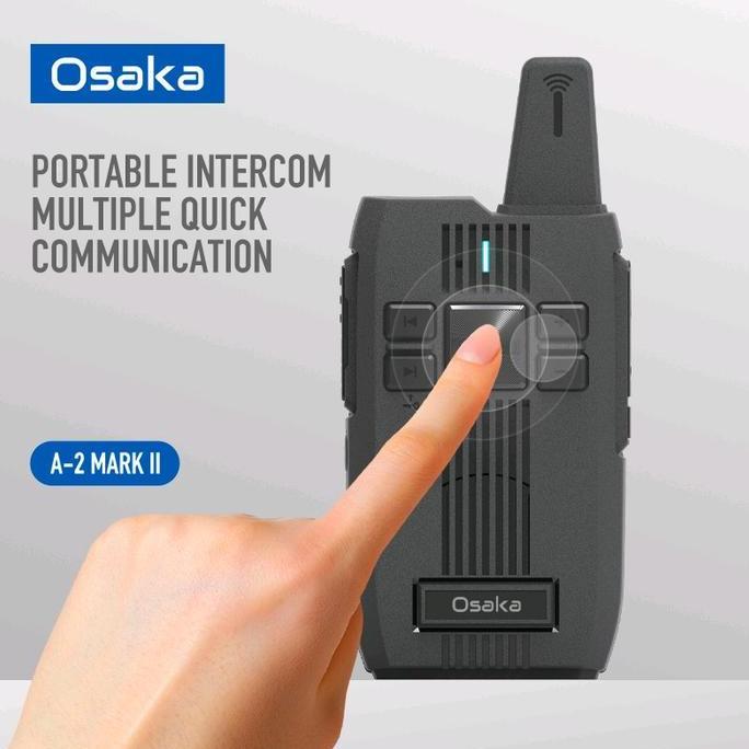 TERBARU - HT Osaka A2 Mark II Premium 2pcs Two Way Radio Walkie Talkie 5KM 10 KM