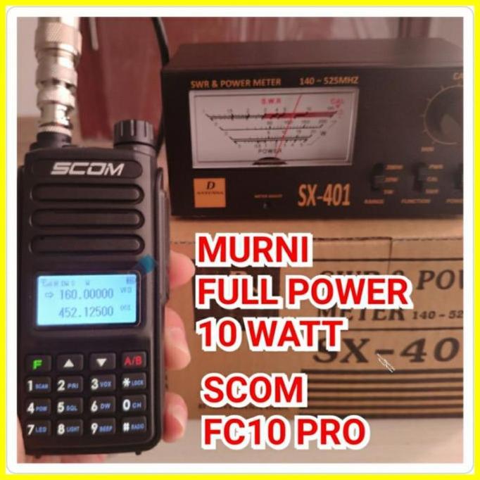 PROMO DISKON - HT SCOM FC10 PRO HT FULL POWER 10 watt dual band vhf uhf