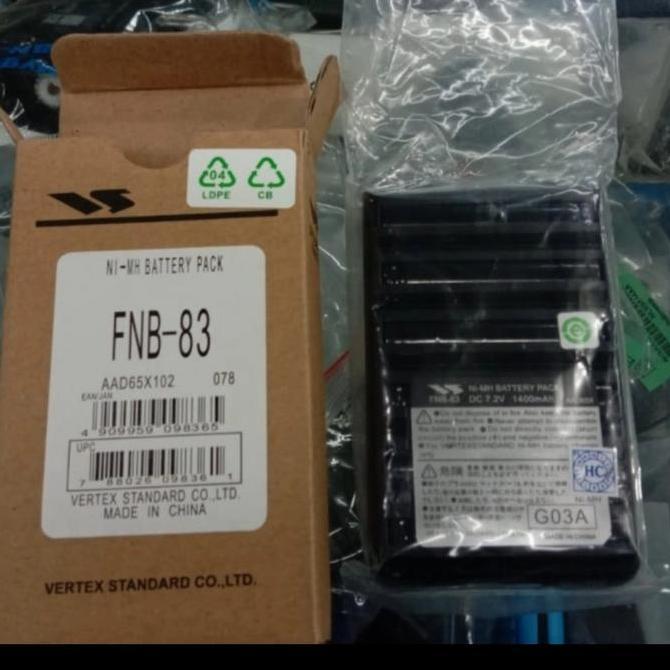 TERLARIS - Battrey ht yaesu FNB-83 Untuk Ht yaesu FT-250R FT-270R VX-150R FT-60R