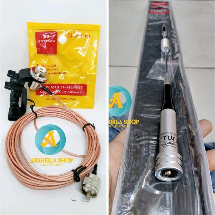 PROMO DISKON - Paket antena Radio Rig Dual band