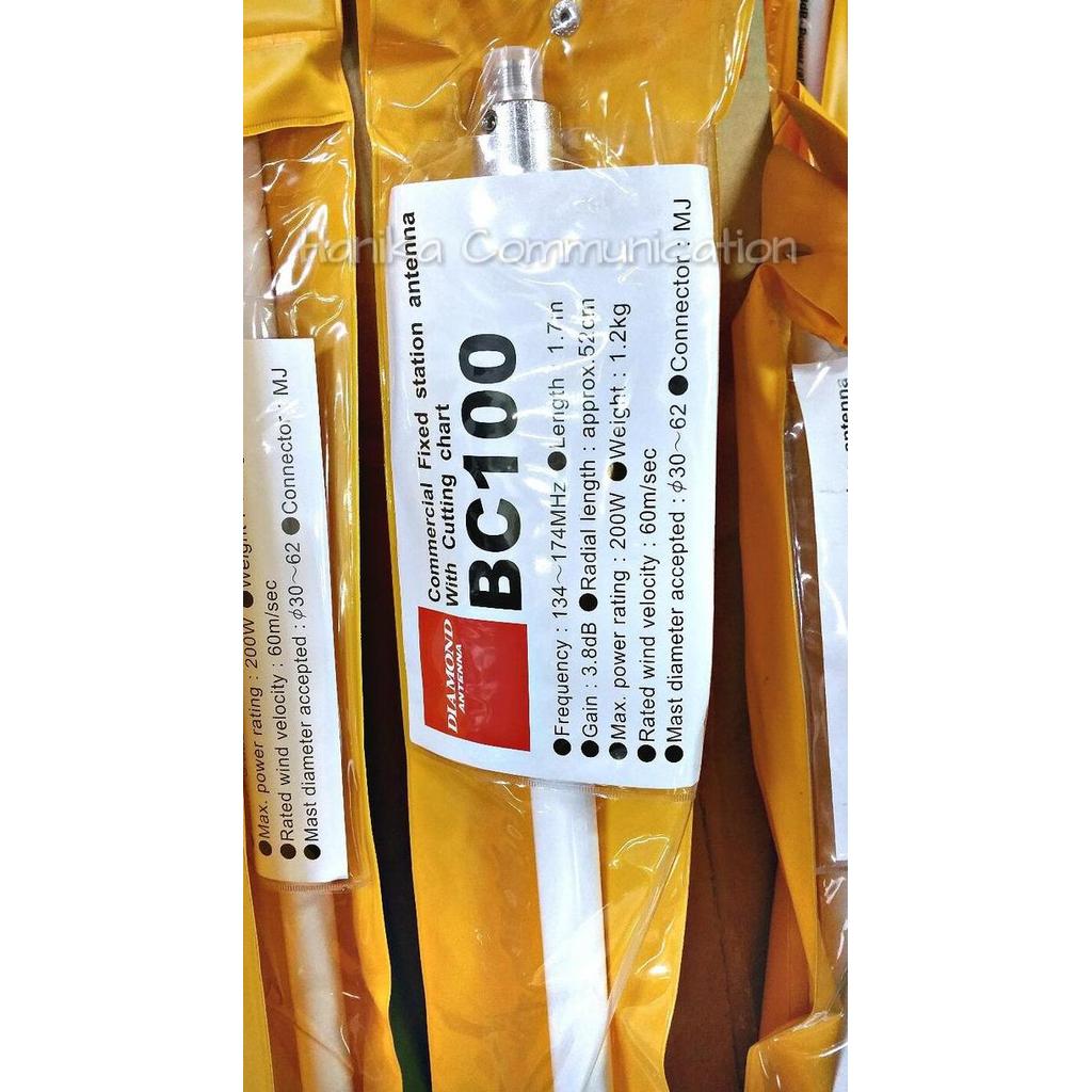Diamond Antenna BC100 Antena Radio RIG Gedung Rumah Base VHF 136-174