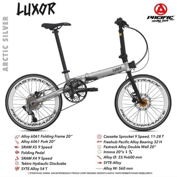 Terlaris Sepeda Lipat 16-20 Inch Pacific Luxor 9 Speed Hydraulic Shimano Altus