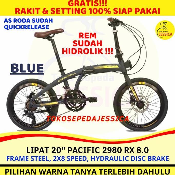Terlaris Sepeda Lipat 20 Pacific 2980 Rx 8.0